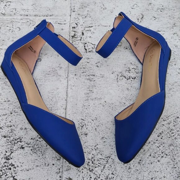 DREAM PAIRS Womens Sandal Low Wedge Ankle Strap Flats Shoes Size 8 - Picture 9 of 11